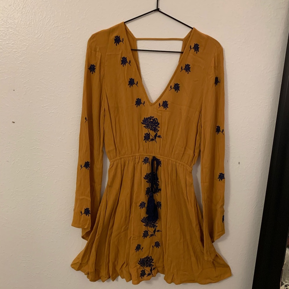 forever 21 mustard dress
